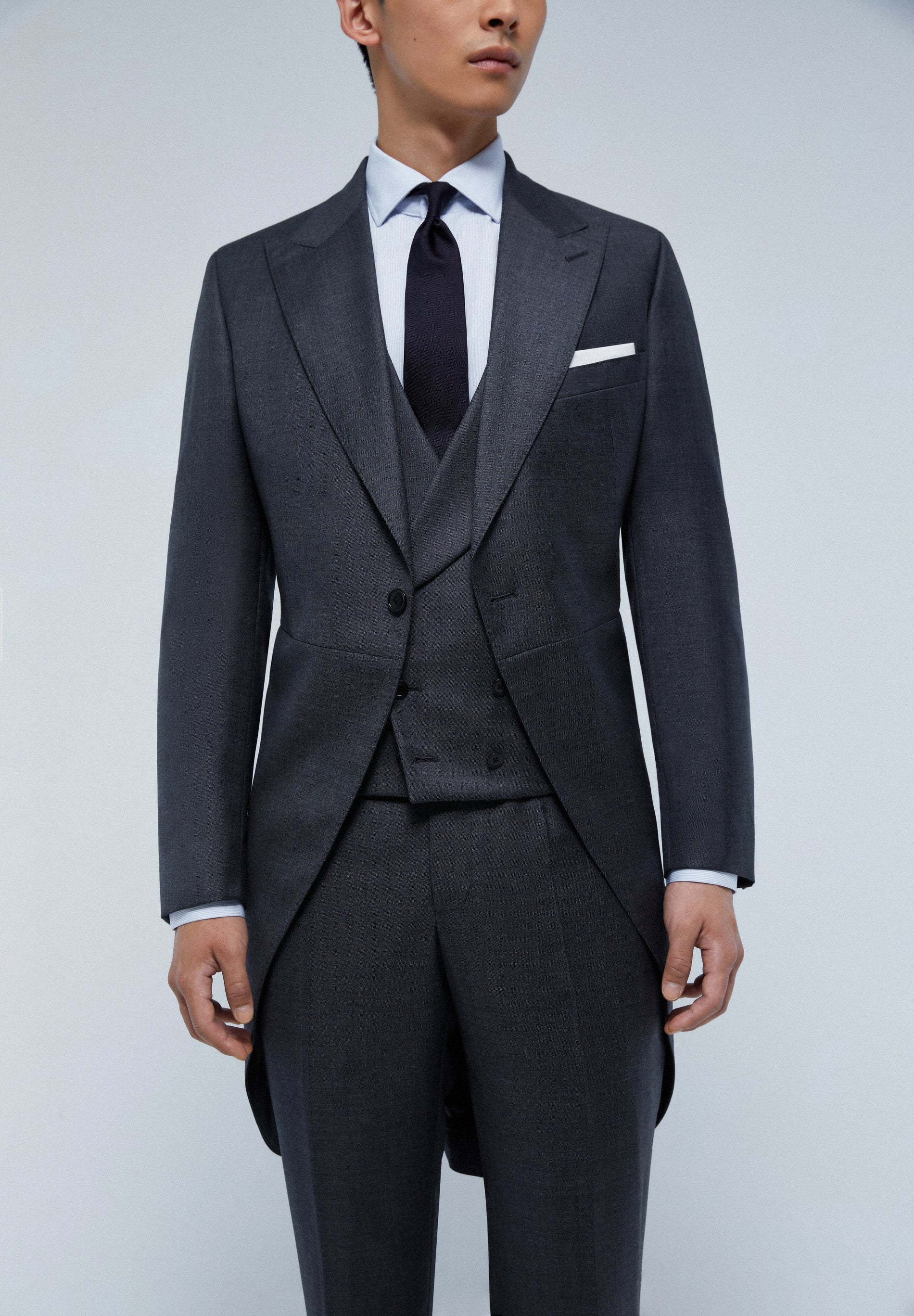 THREE-PIECE WOOL MORNING COAT - Image 3