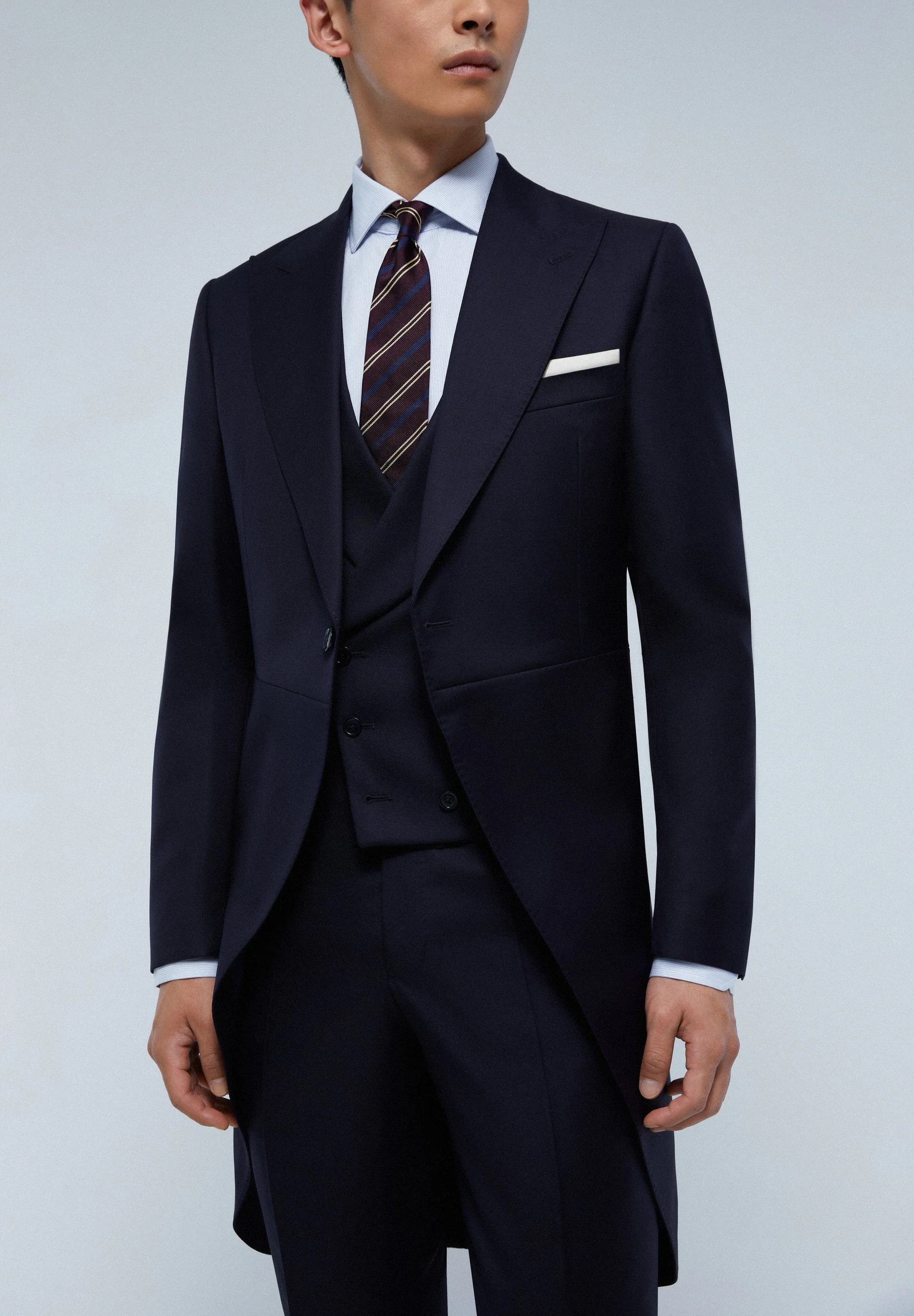 THREE-PIECE WOOL MORNING COAT - Image 3