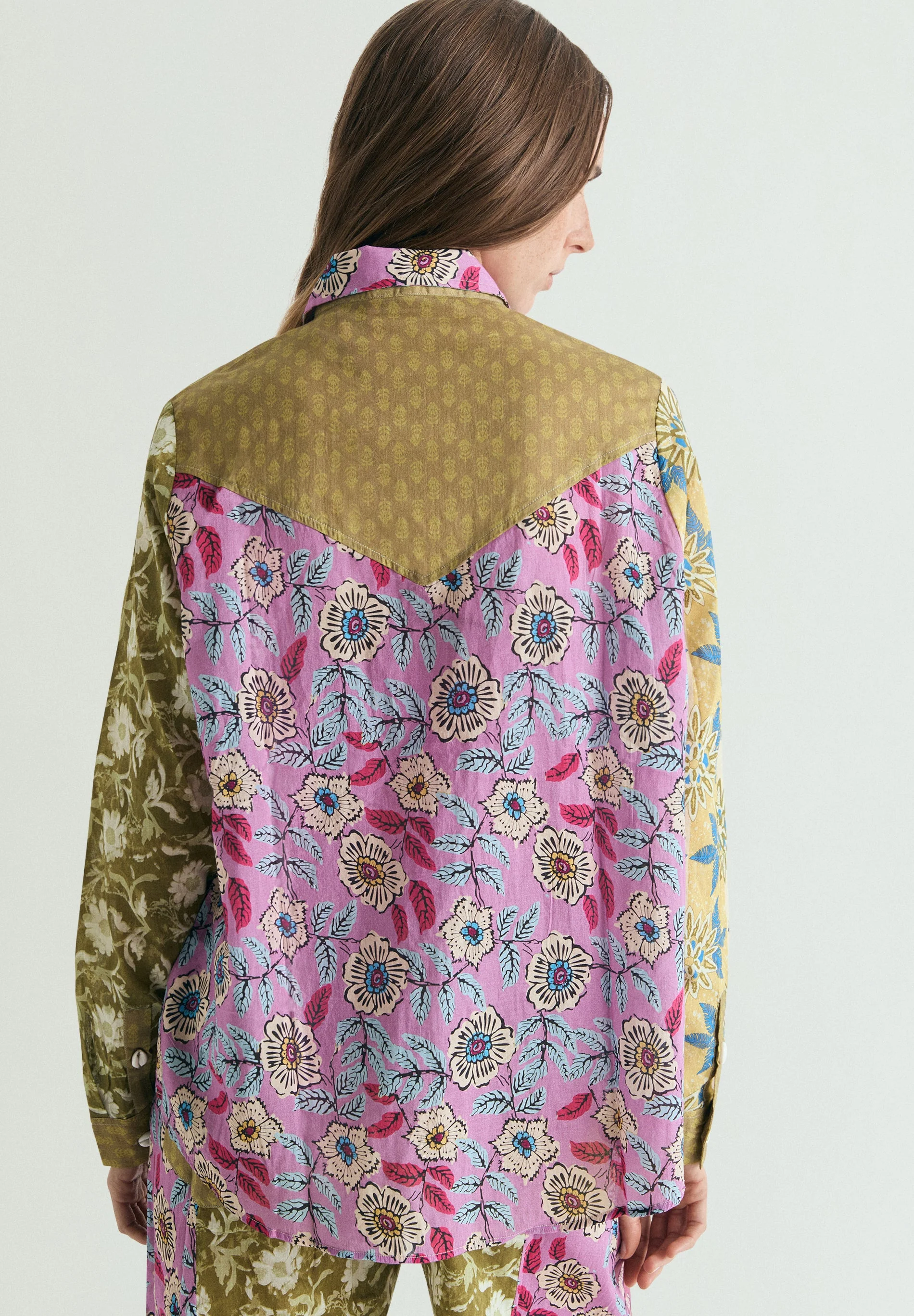 MULTICOLOURED PATCHWORK SHIRT - Image 5