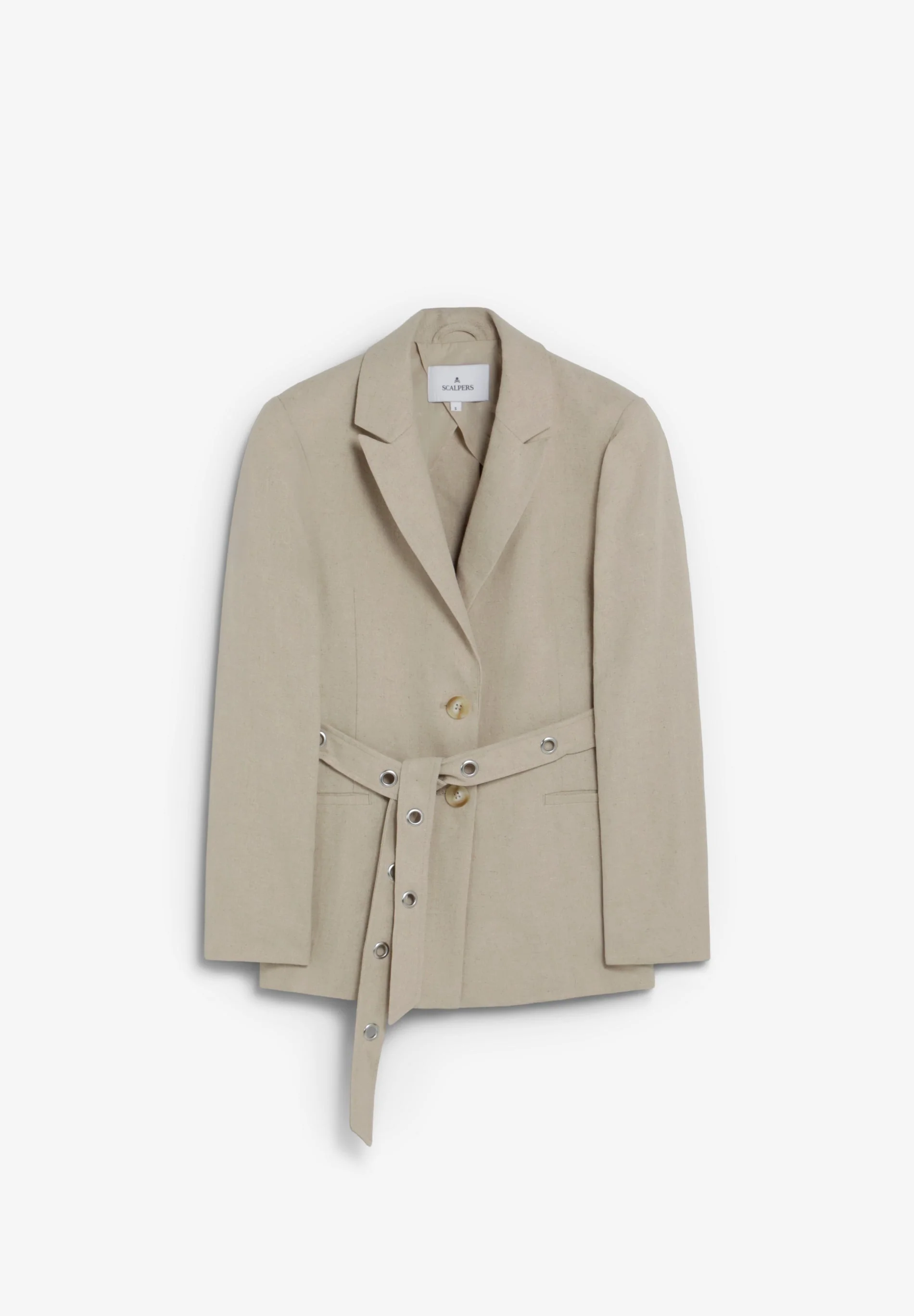 BLAZER WITH PERFORATED BELT - Image 5
