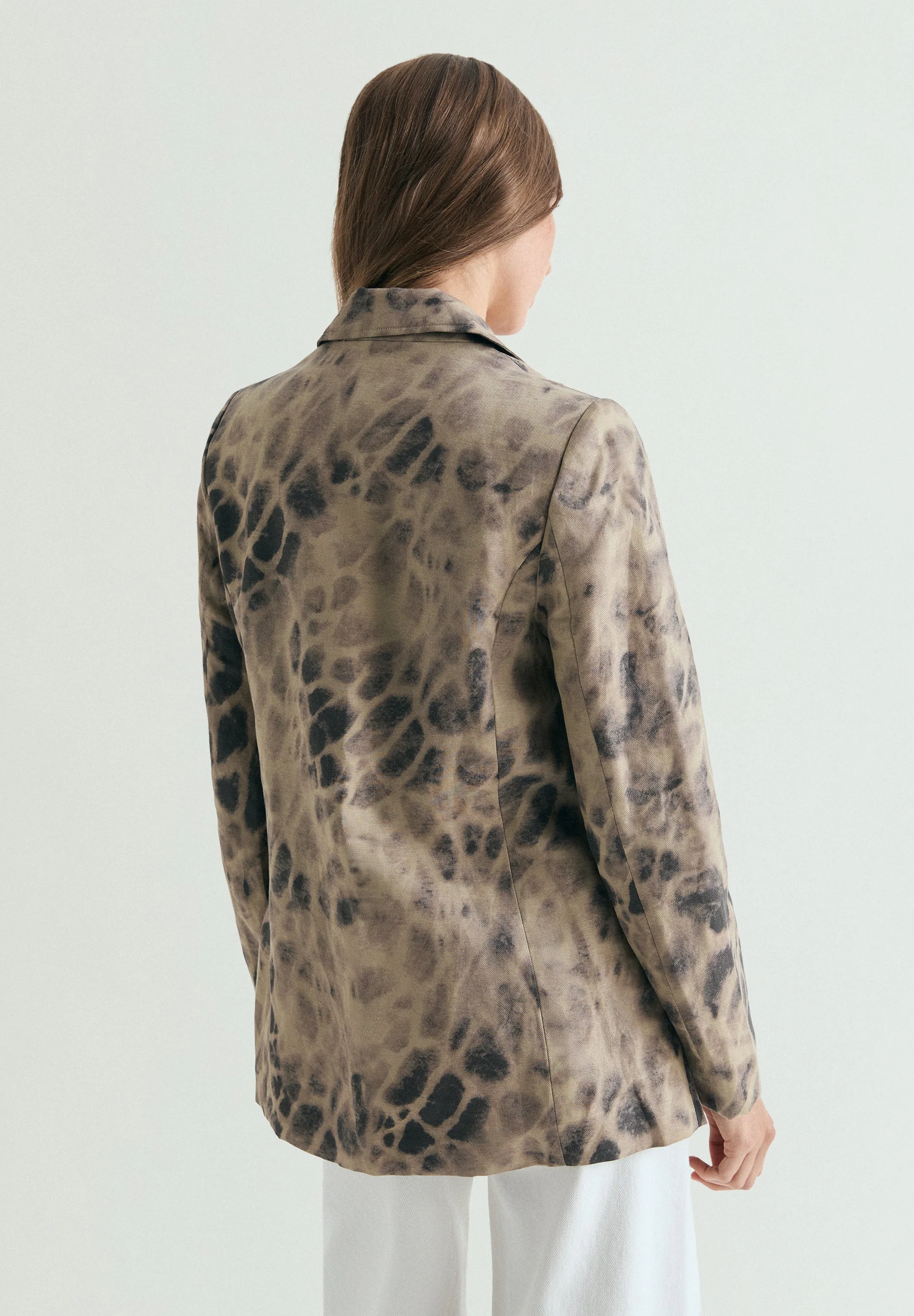 PRINTED LINEN BLAZER - Image 4