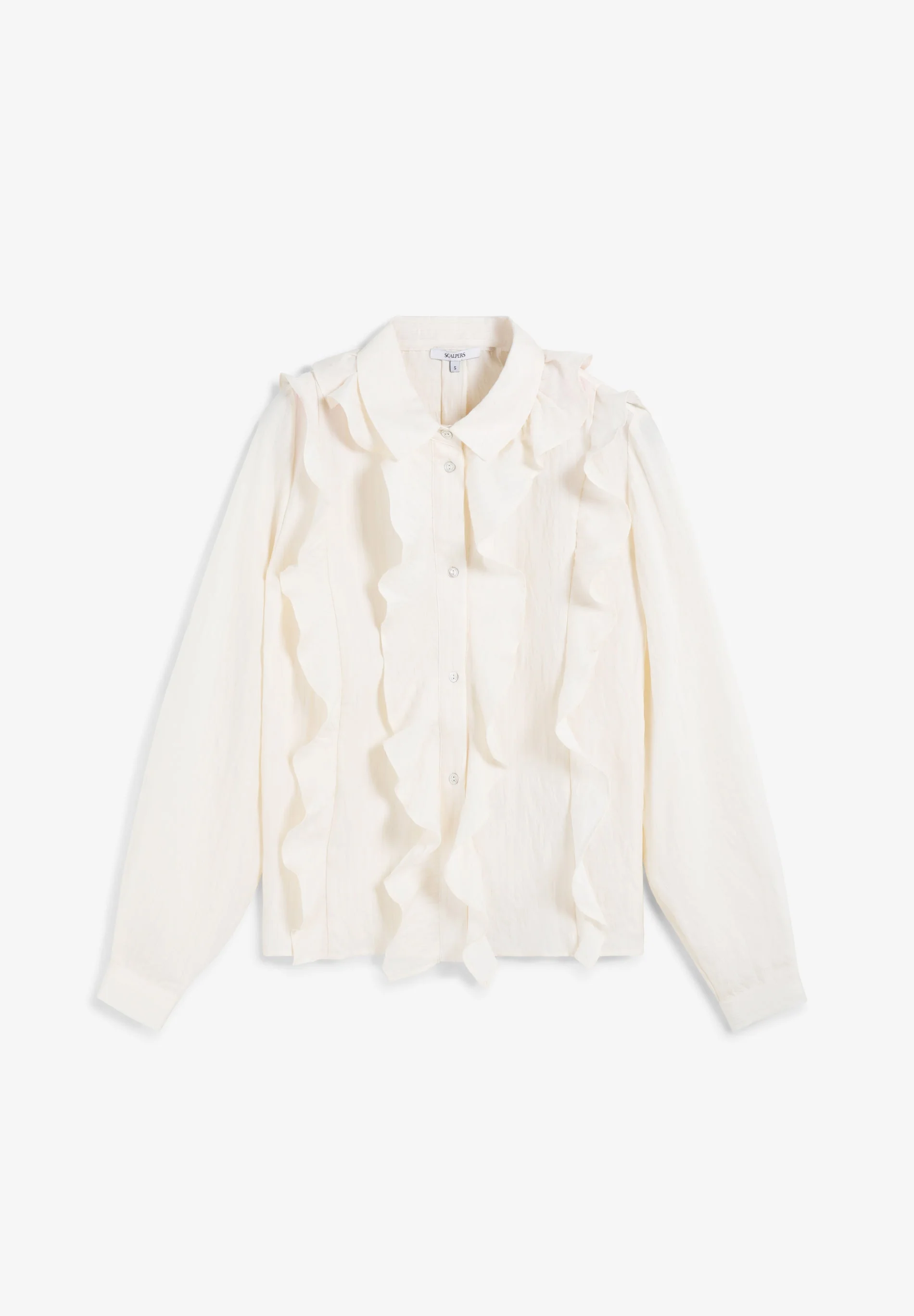COTTON RUFFLED BLOUSE - Image 5