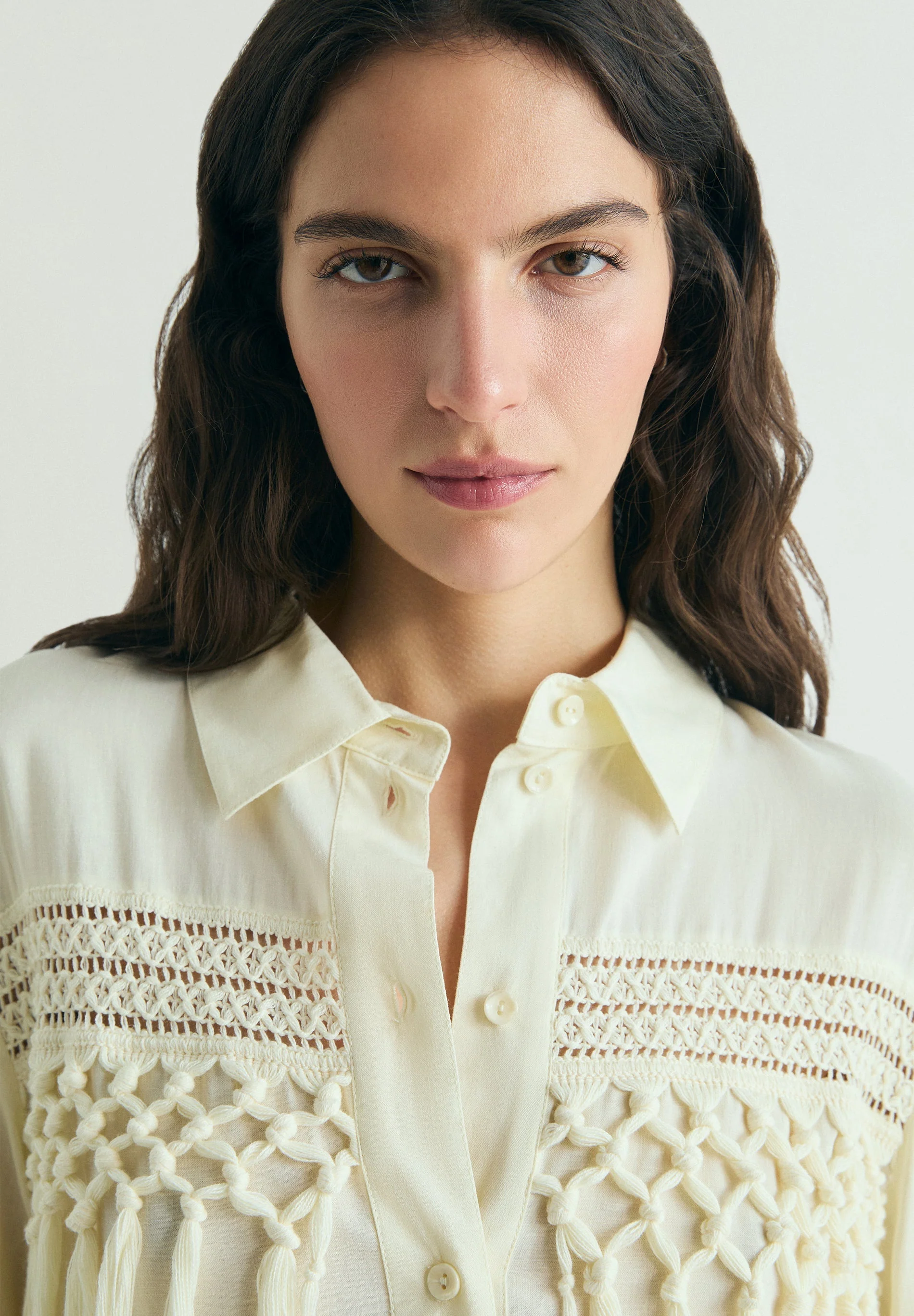 SHIRT WITH FRINGE DETAIL - Image 3