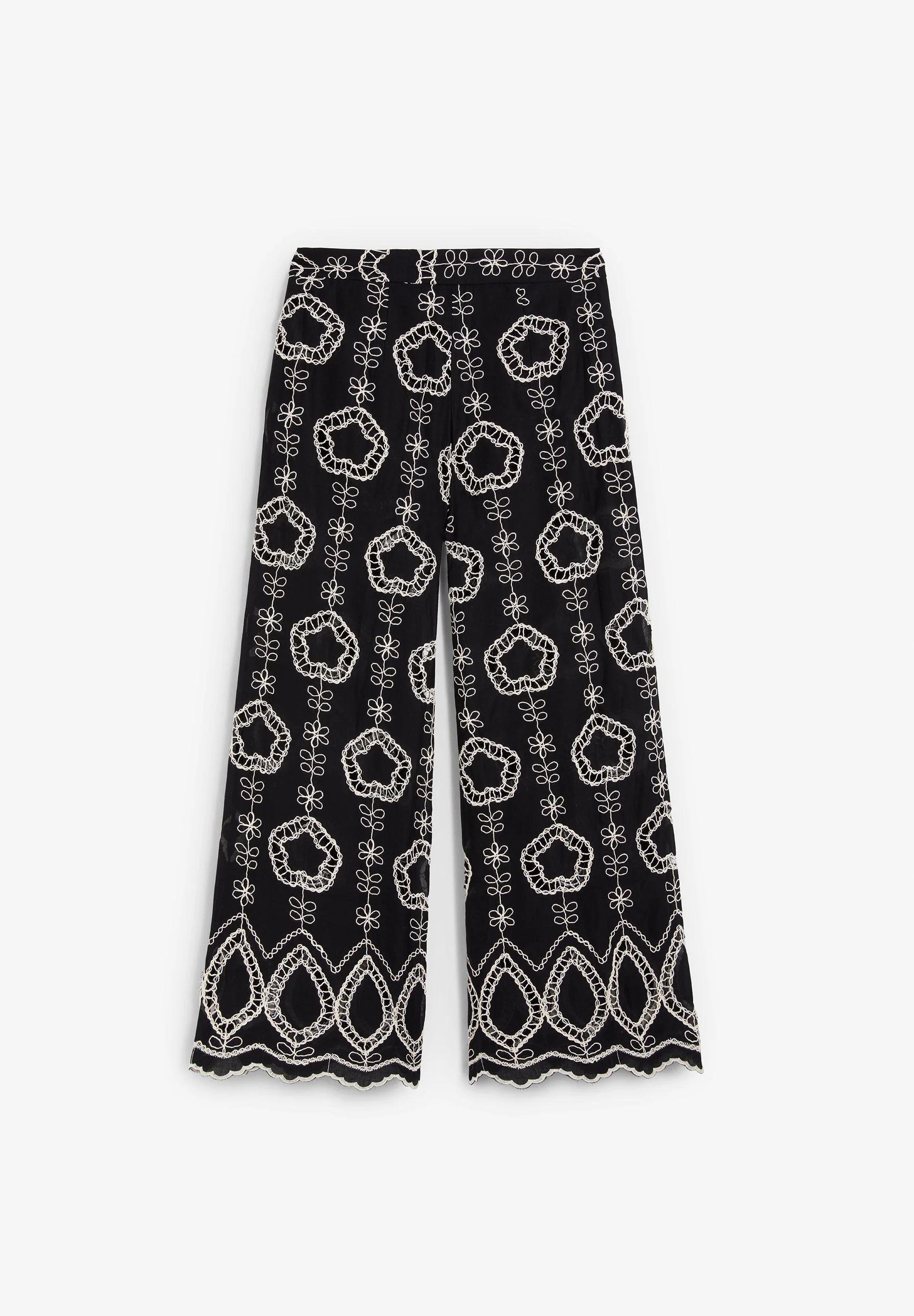 TROUSERS WITH CONTRAST EMBROIDERY - Image 2
