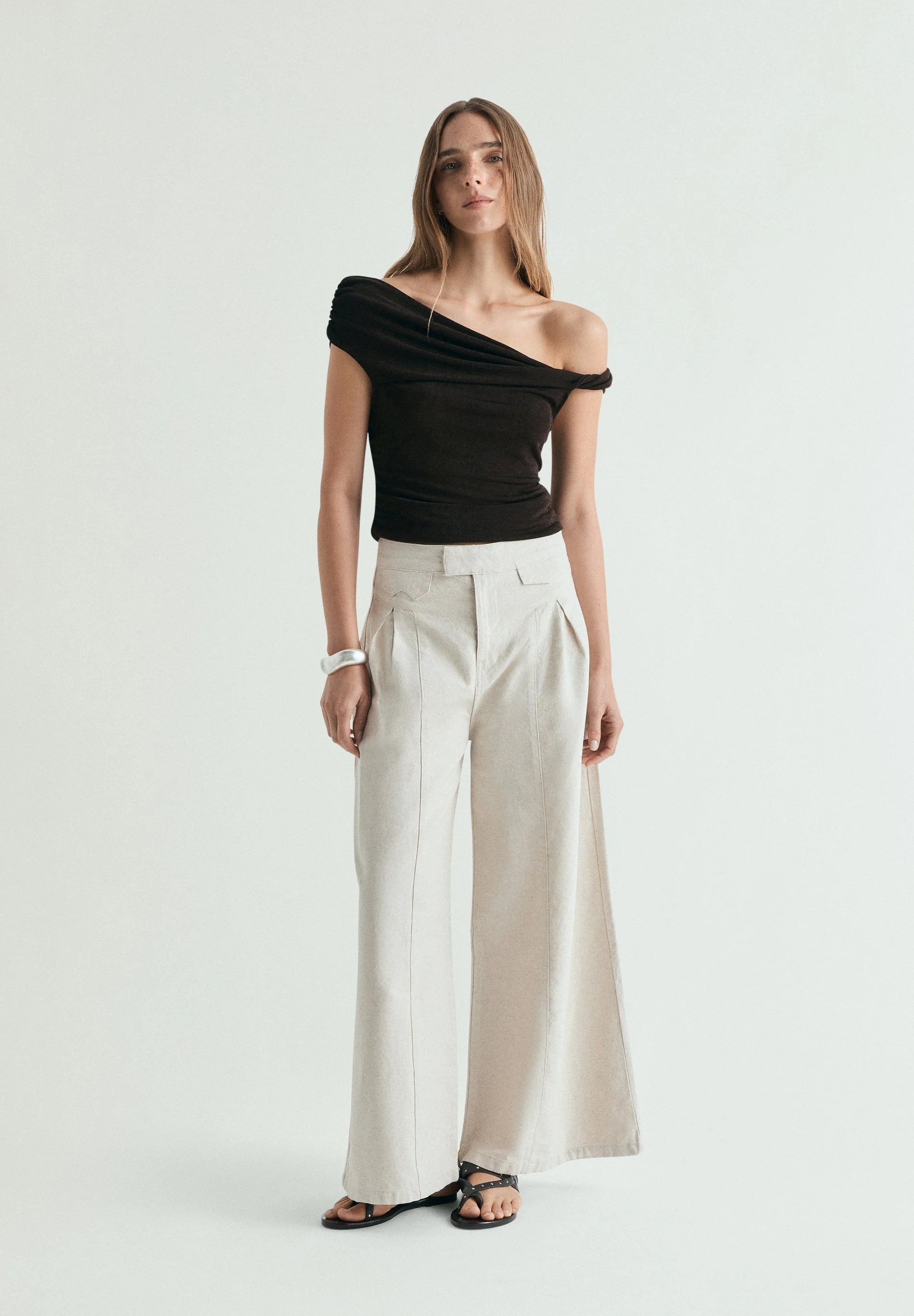 DART LINEN TROUSERS - Image 2