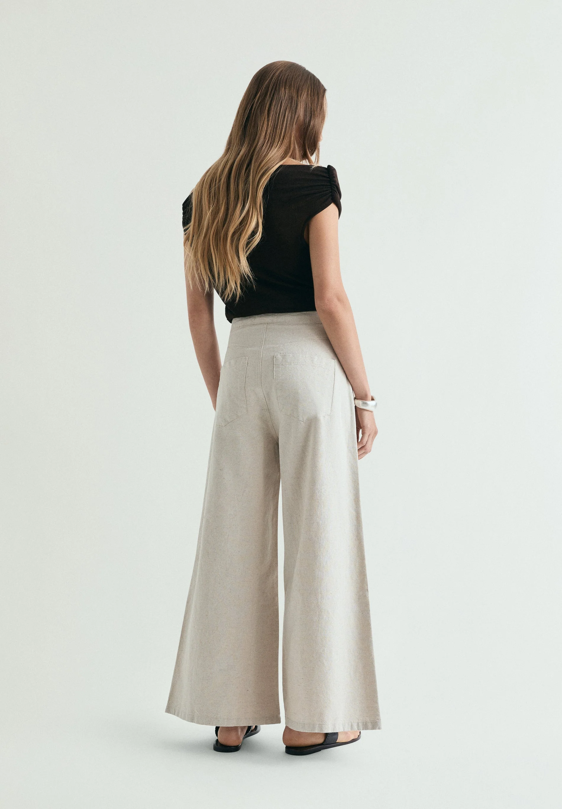 DART LINEN TROUSERS - Image 4