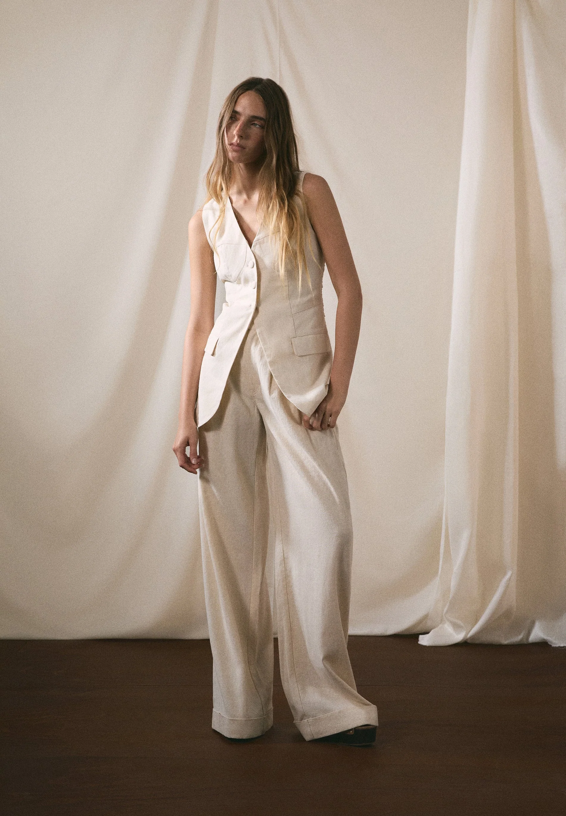DART LINEN TROUSERS - Image 7