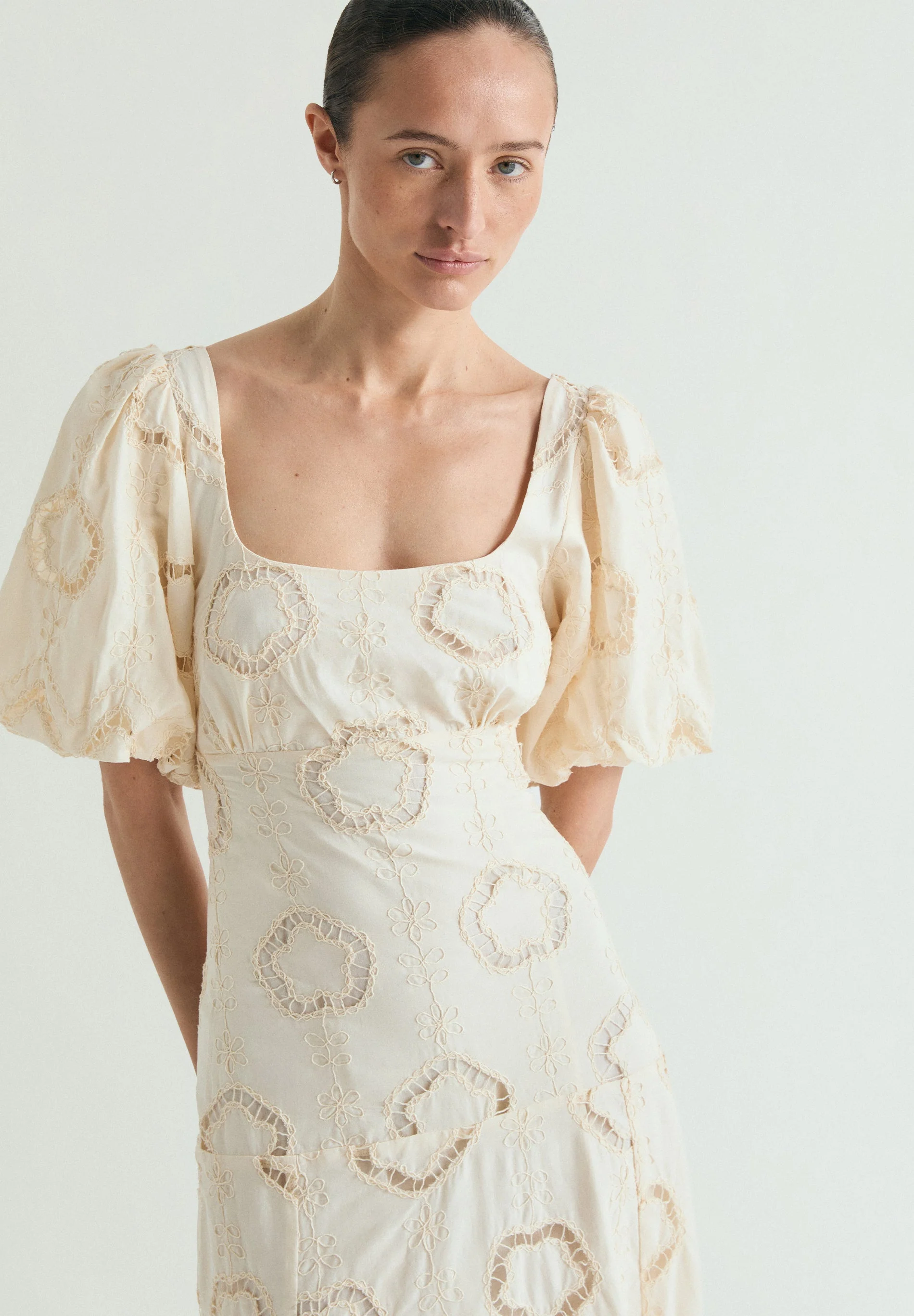 PUFF SLEEVE MIDI DRESS¡ - Image 3