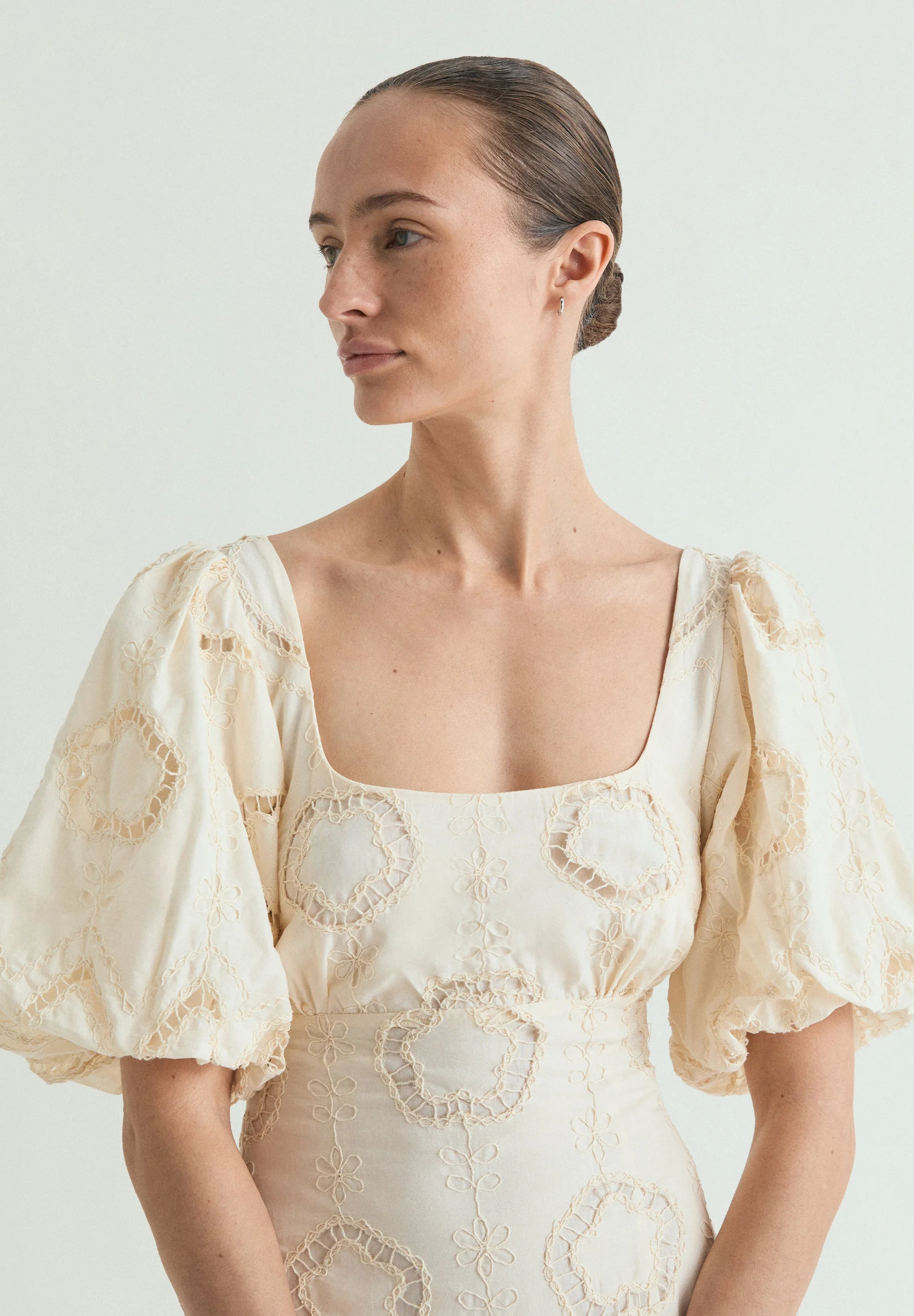 PUFF SLEEVE MIDI DRESS¡ - Image 4