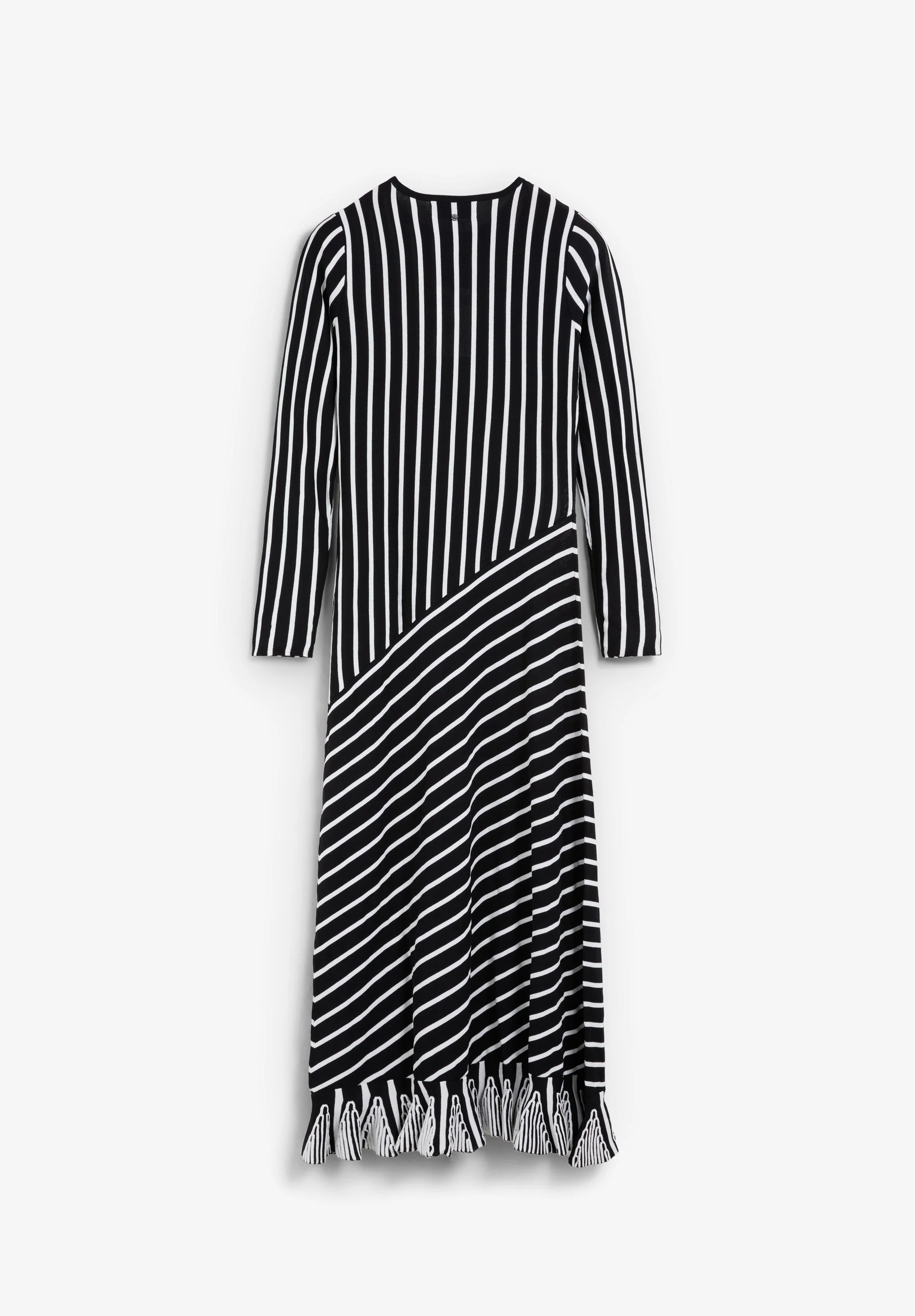 CONTRAST STRIPED DRESS - Image 6