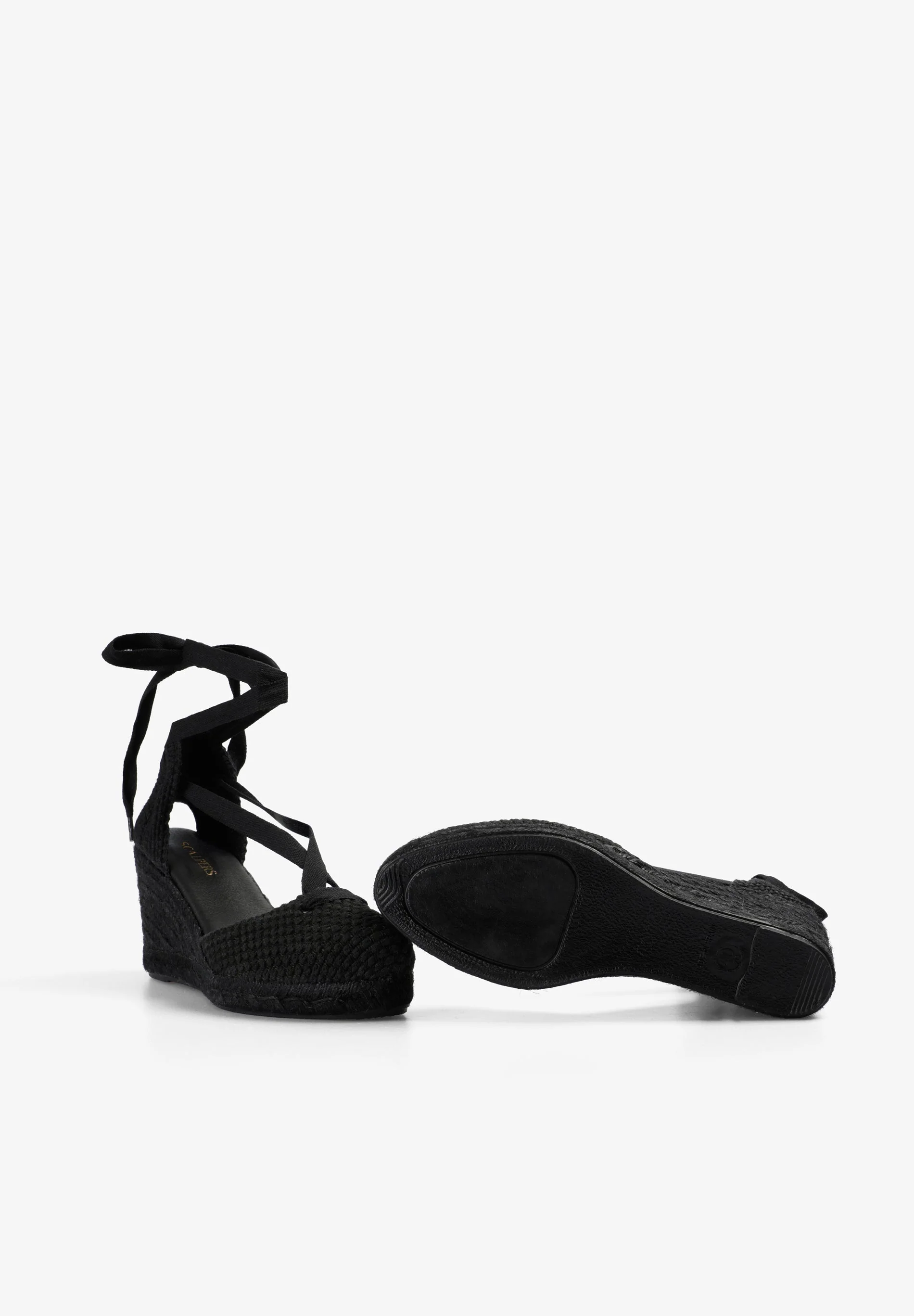 SANDALS WITH LACING AND ESPARTO GRASS WEDGE - Image 2