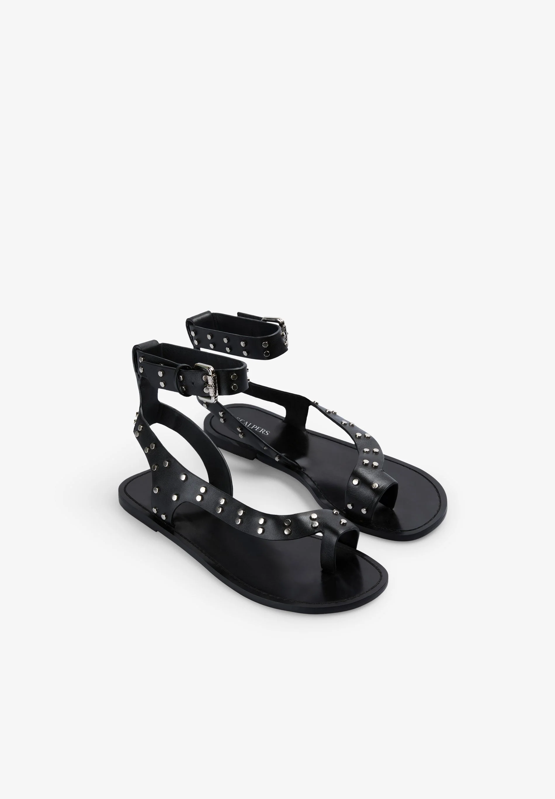 STUDDED LEATHER SANDALS - Image 2