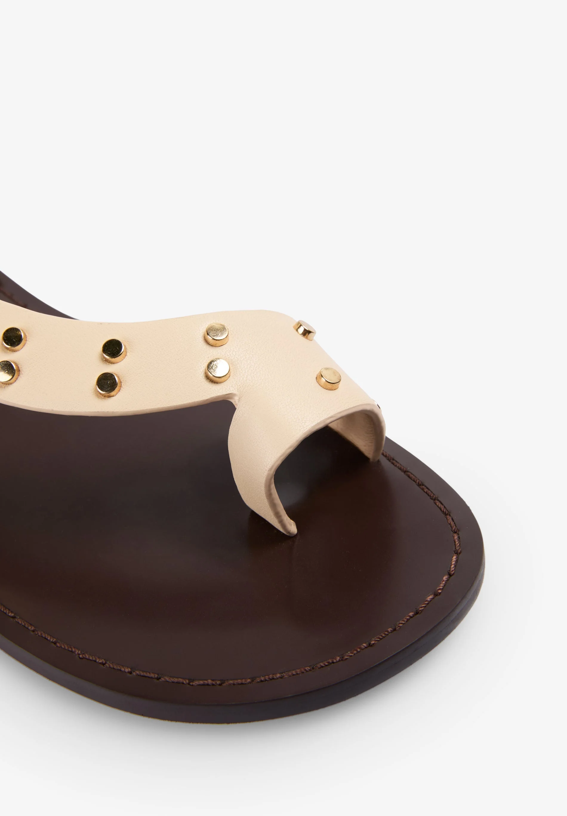 STUDDED LEATHER SANDALS - Image 4