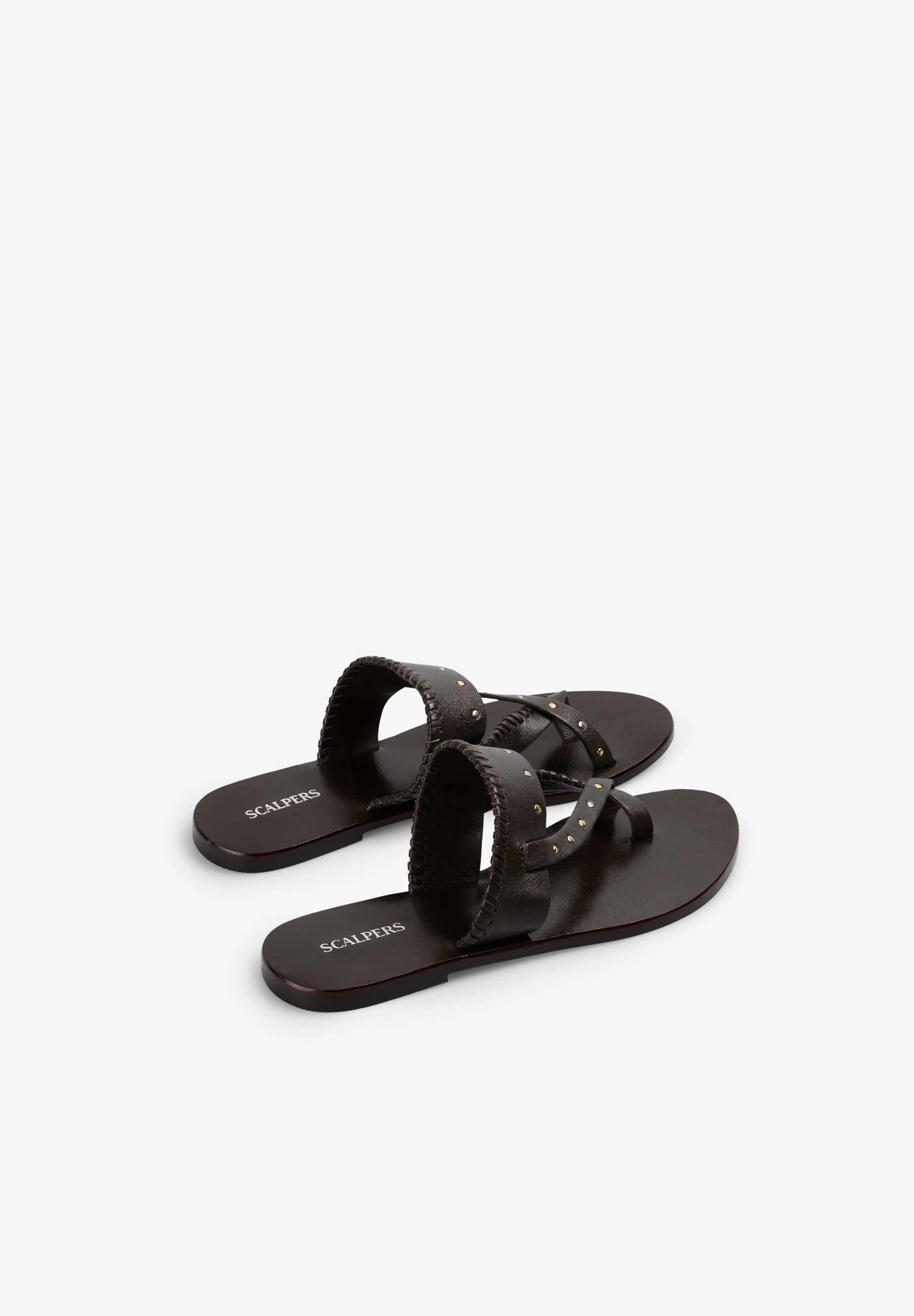 STUDDED LEATHER SANDALS - Image 3