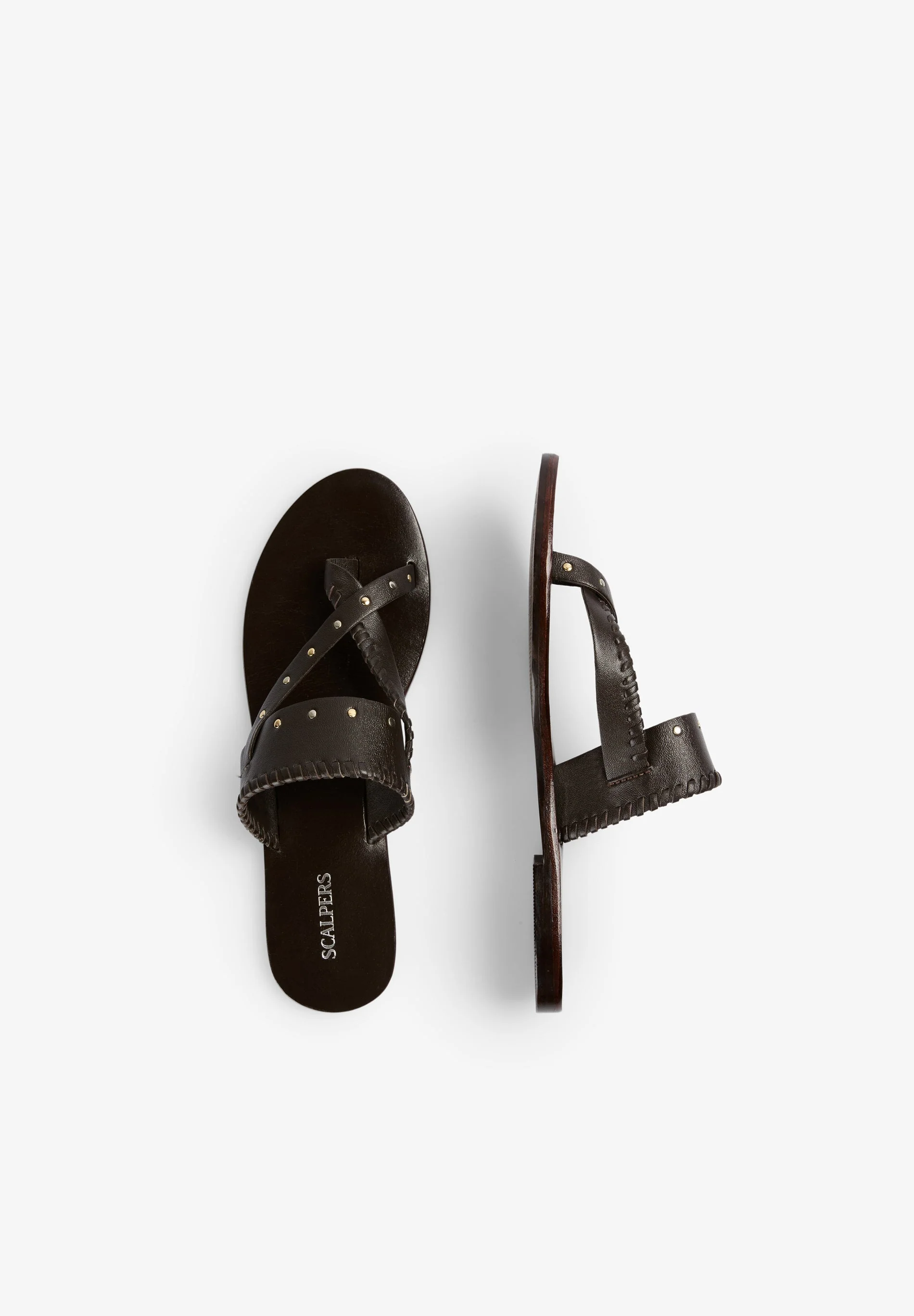 STUDDED LEATHER SANDALS - Image 7
