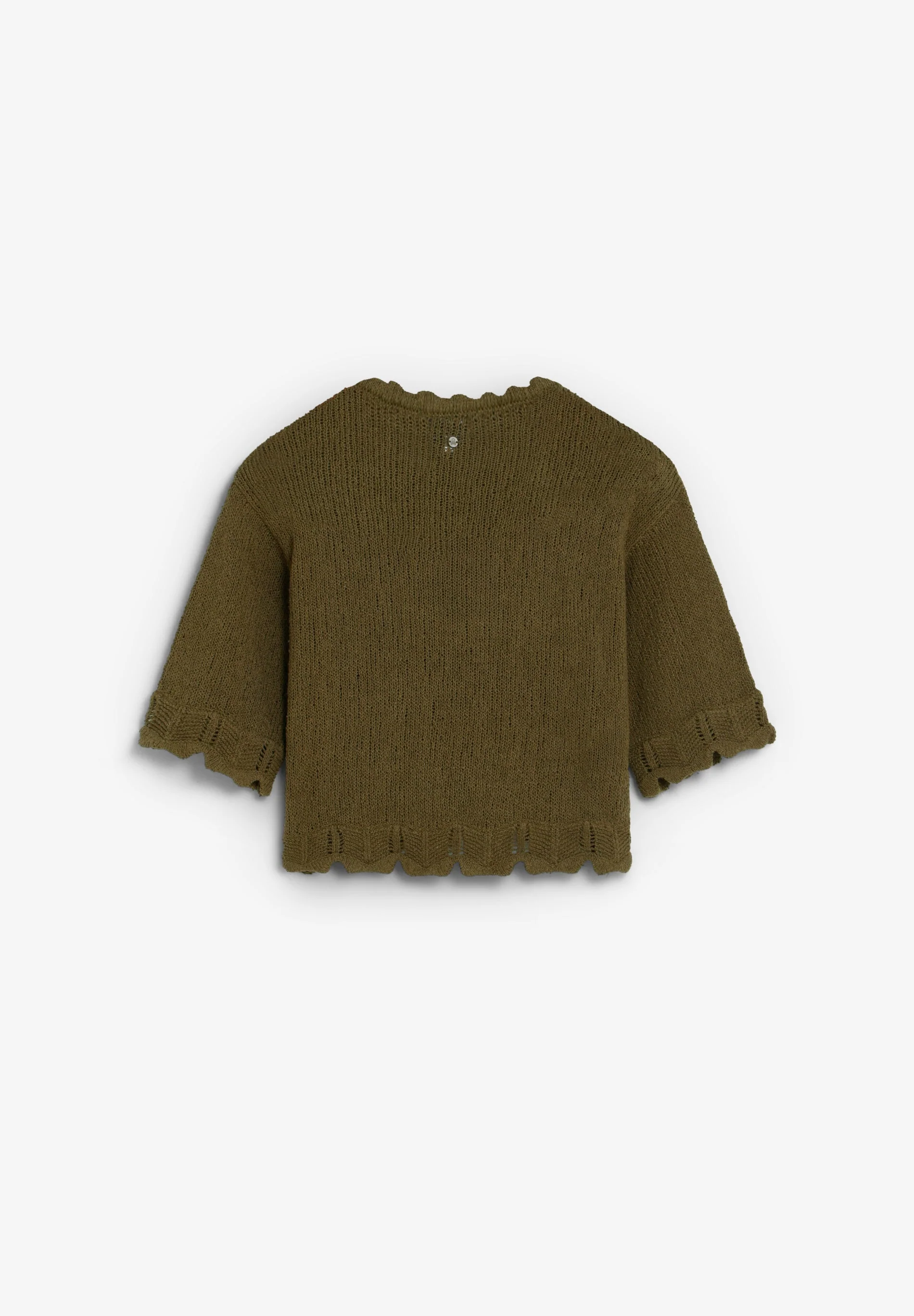 CROPPED SHORT SLEEVE SWEATER - Image 5