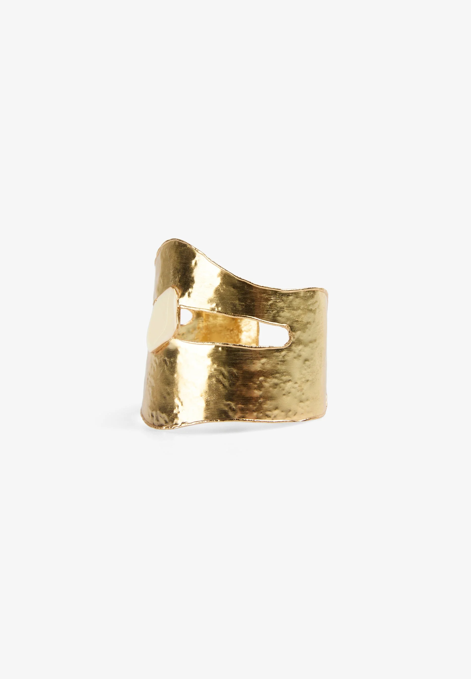 TEXTURED GOLD TONE BRACELET - Image 2