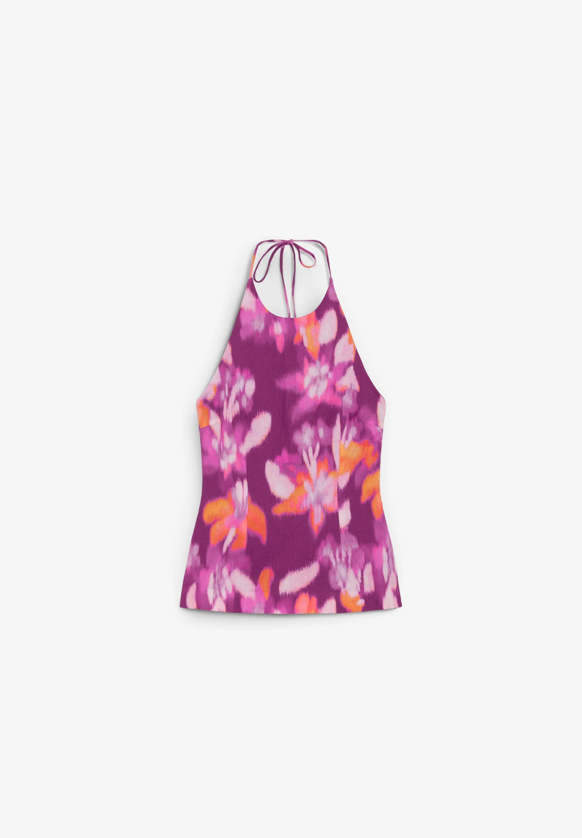 SCPRINT LINEN HALTER TOP - Image 5