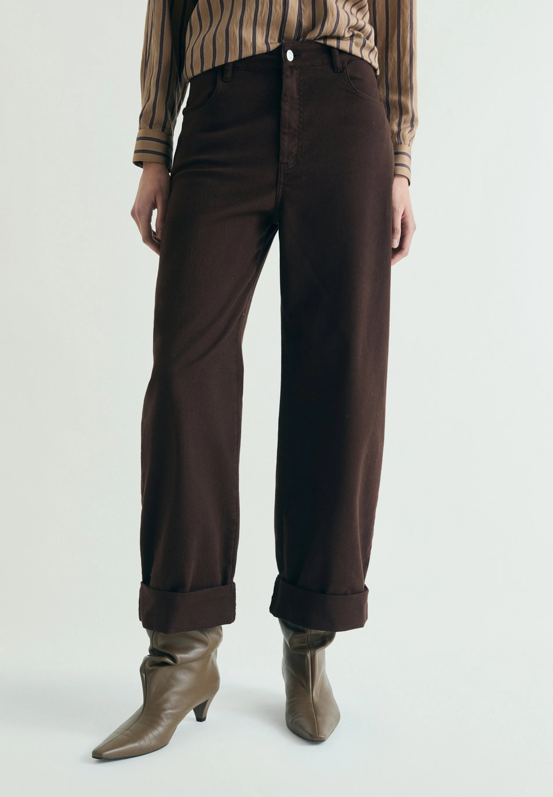 JEANS WITH HEM DETAIL - Image 2