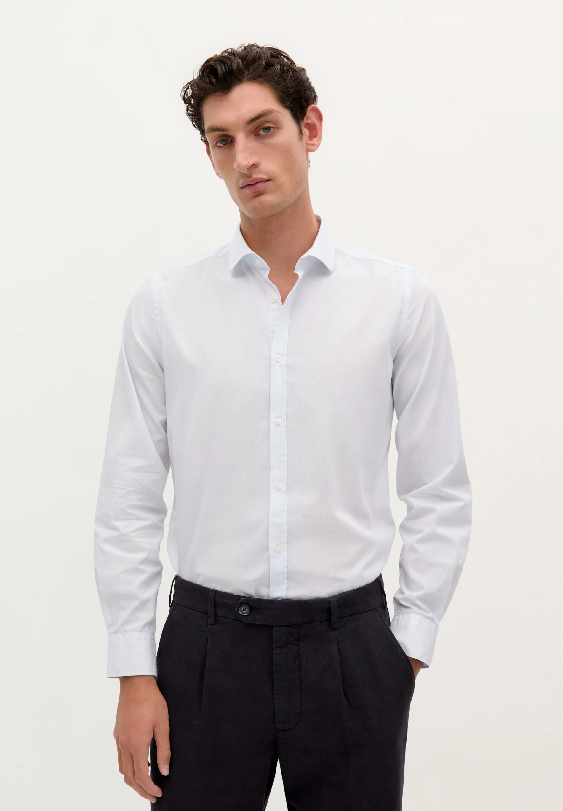 SLIM FIT STRIPED FORMAL SHIRT - Image 3