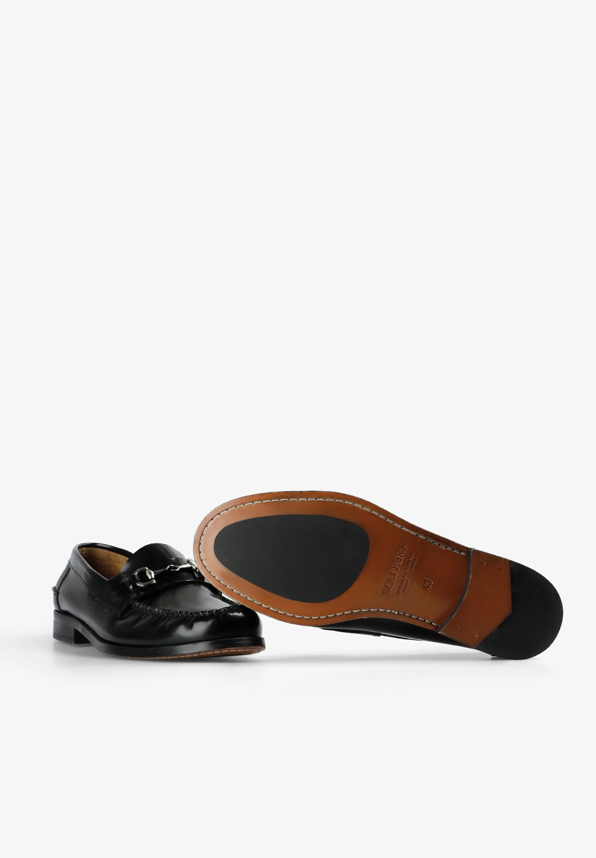 LEATHER LOAFERS WITH BUCKLE - Image 4