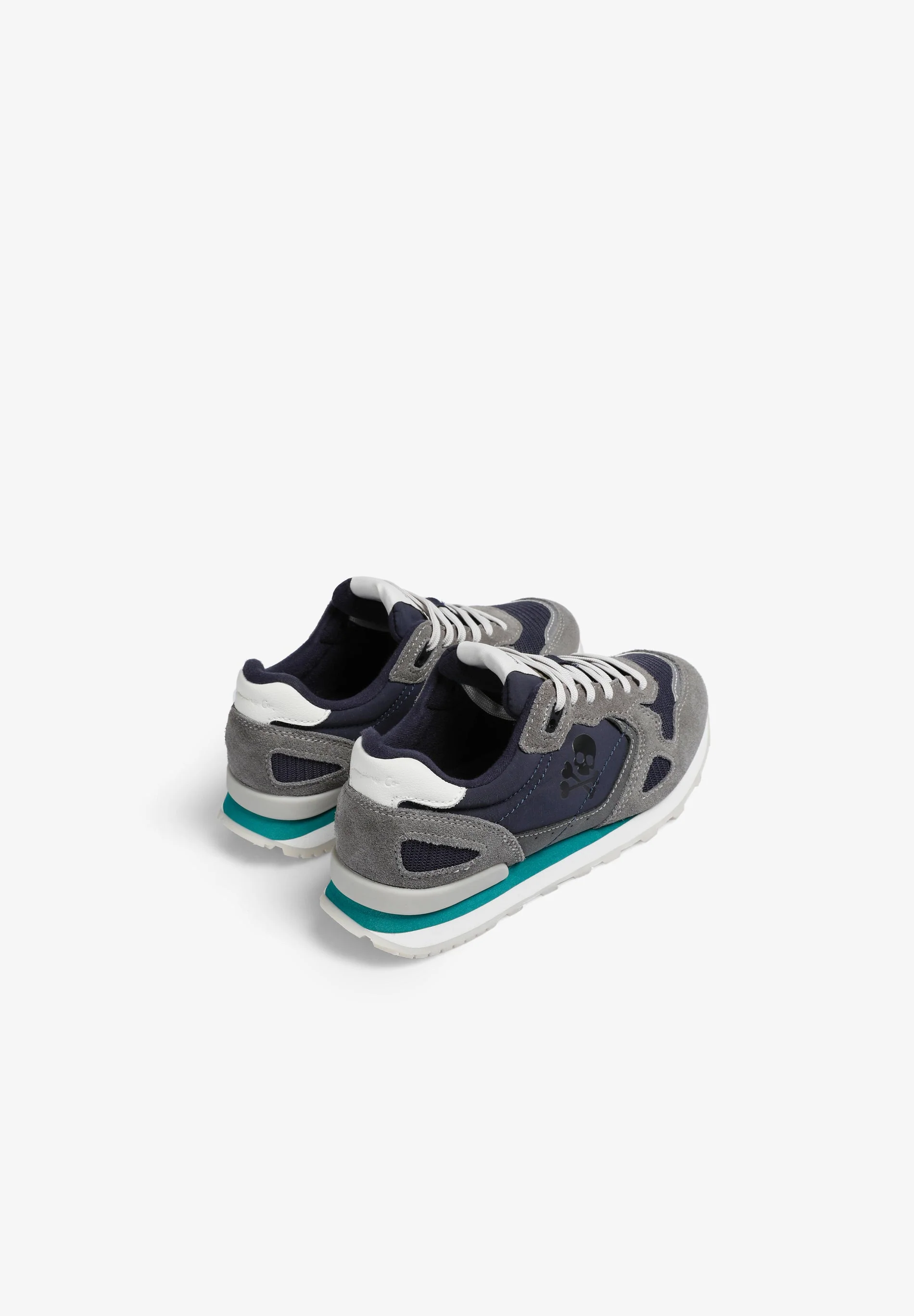LEATHER SNEAKERS WITH SIDE SKULL - Image 3