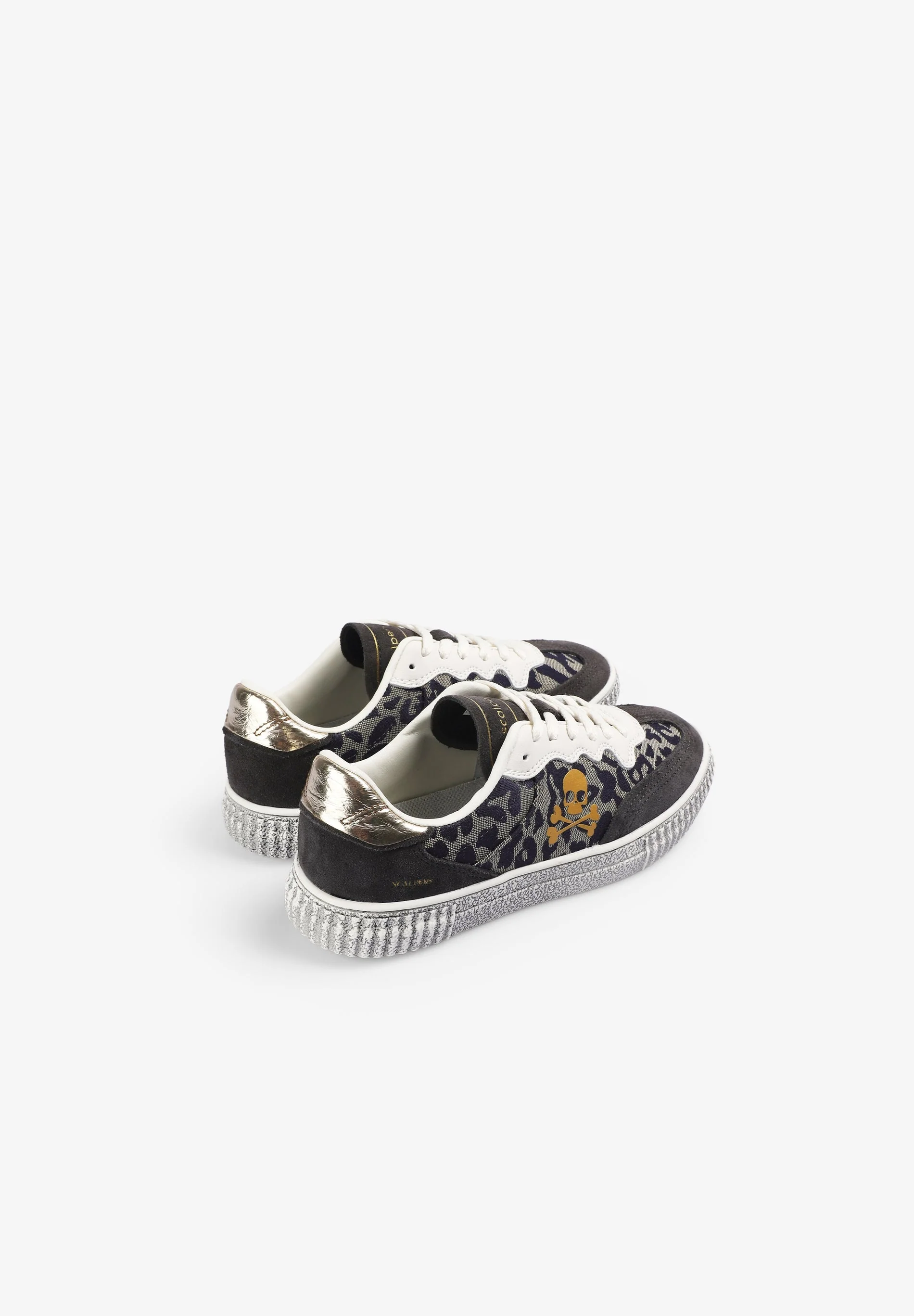 SKULL SNEAKERS WITH ANIMAL PRINT - Image 3
