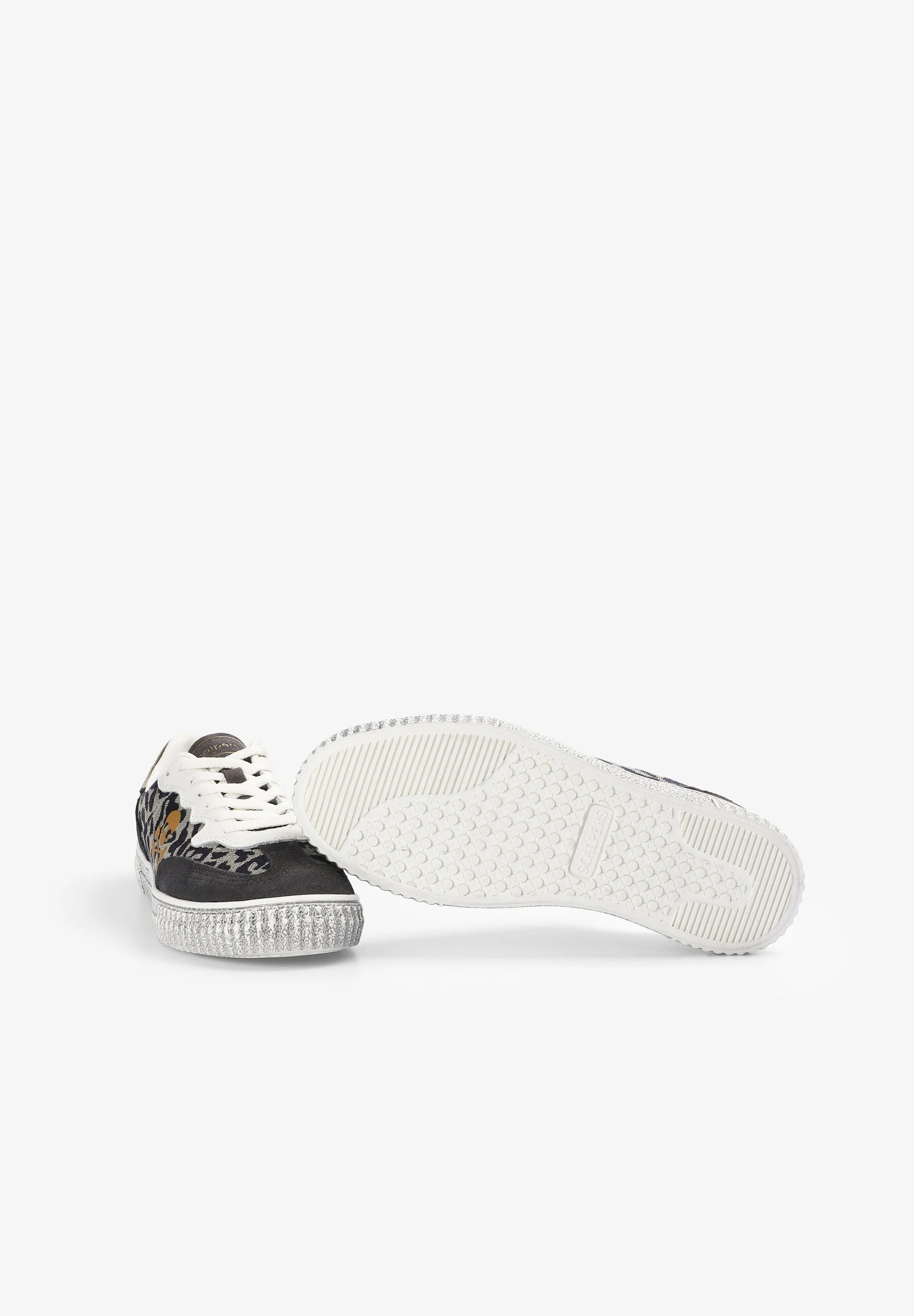 SKULL SNEAKERS WITH ANIMAL PRINT - Image 4