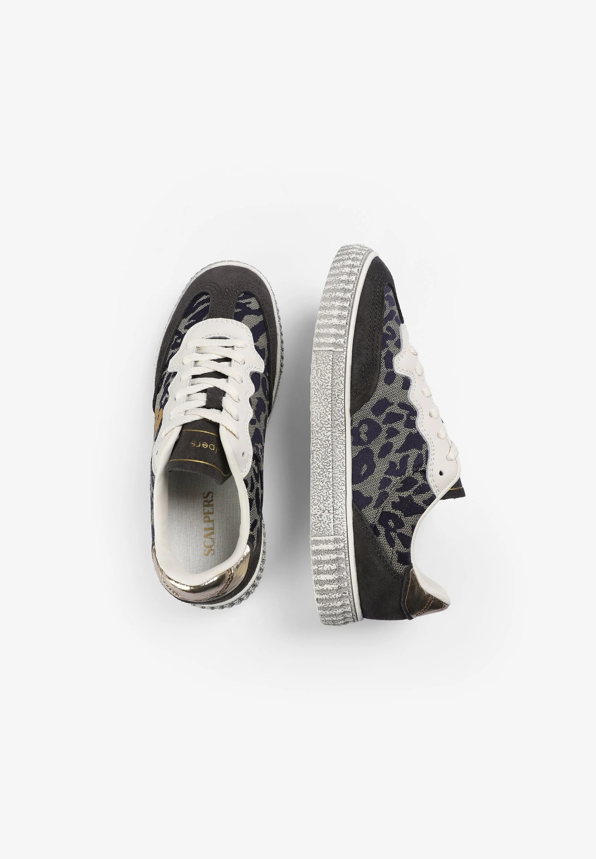 SKULL SNEAKERS WITH ANIMAL PRINT - Image 8