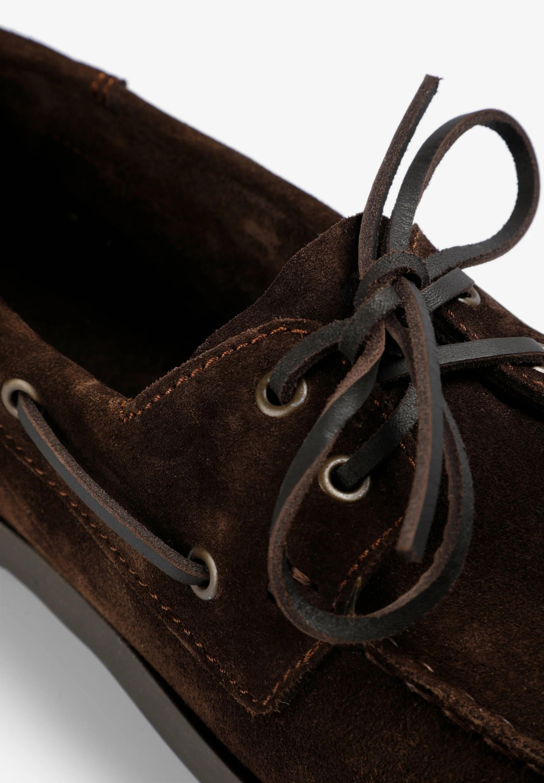 PLAIN LEATHER DECK SHOES - Image 6