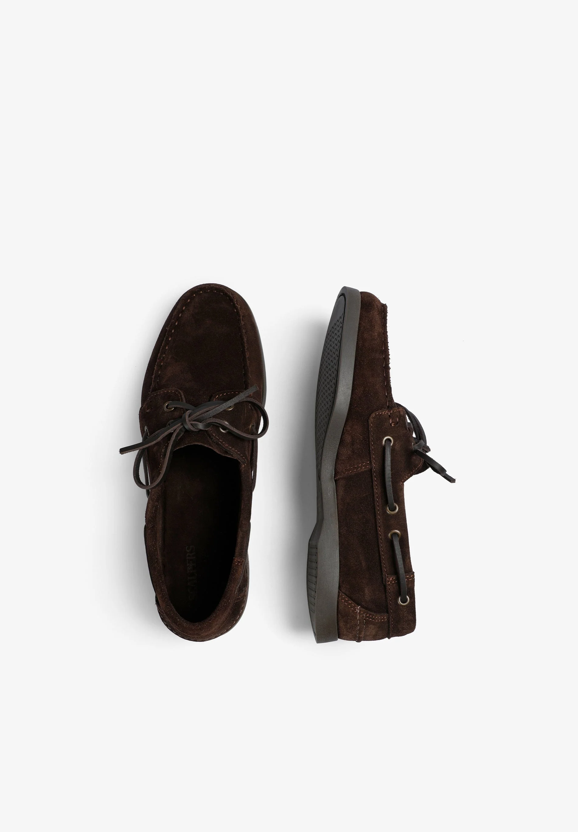 PLAIN LEATHER DECK SHOES - Image 8