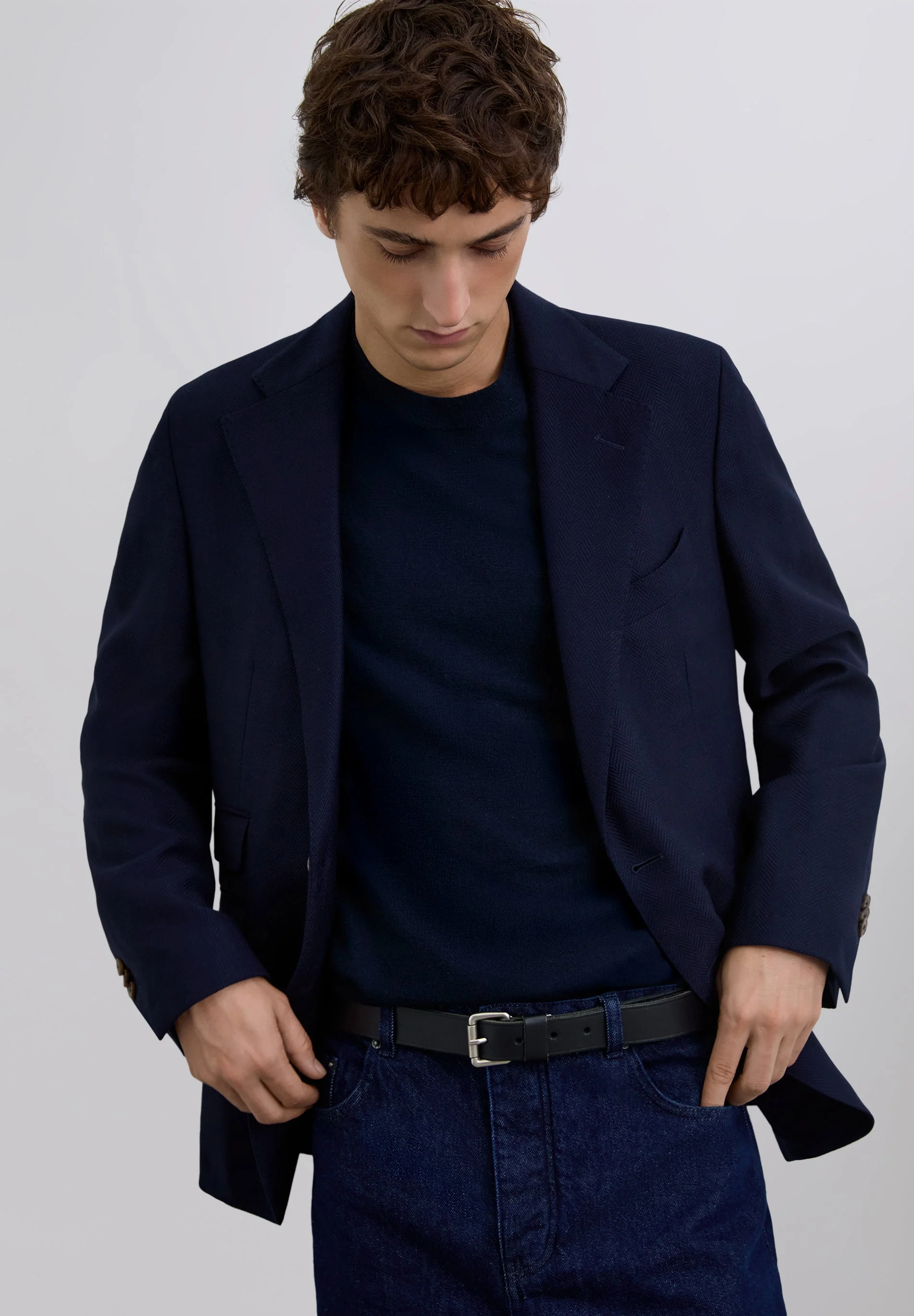 PLAIN-COLOURED WOOL BLAZER - Image 10
