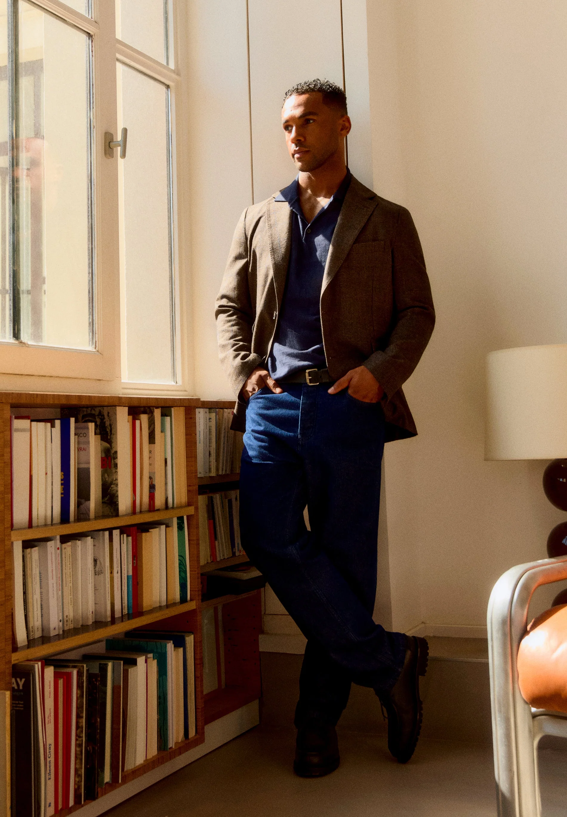 WOOL CHECK BLAZER