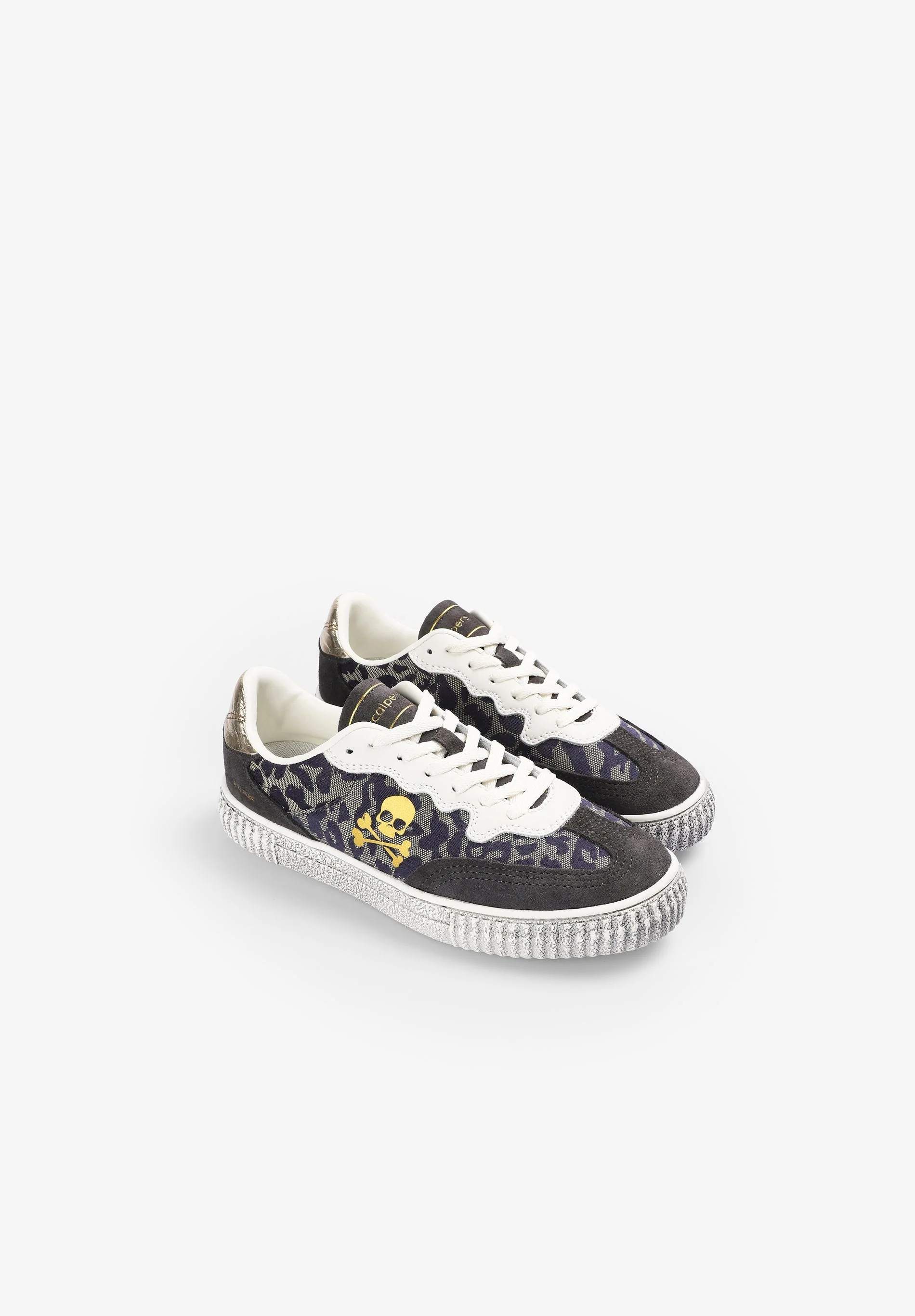 SKULL SNEAKERS WITH ANIMAL PRINT - Image 3