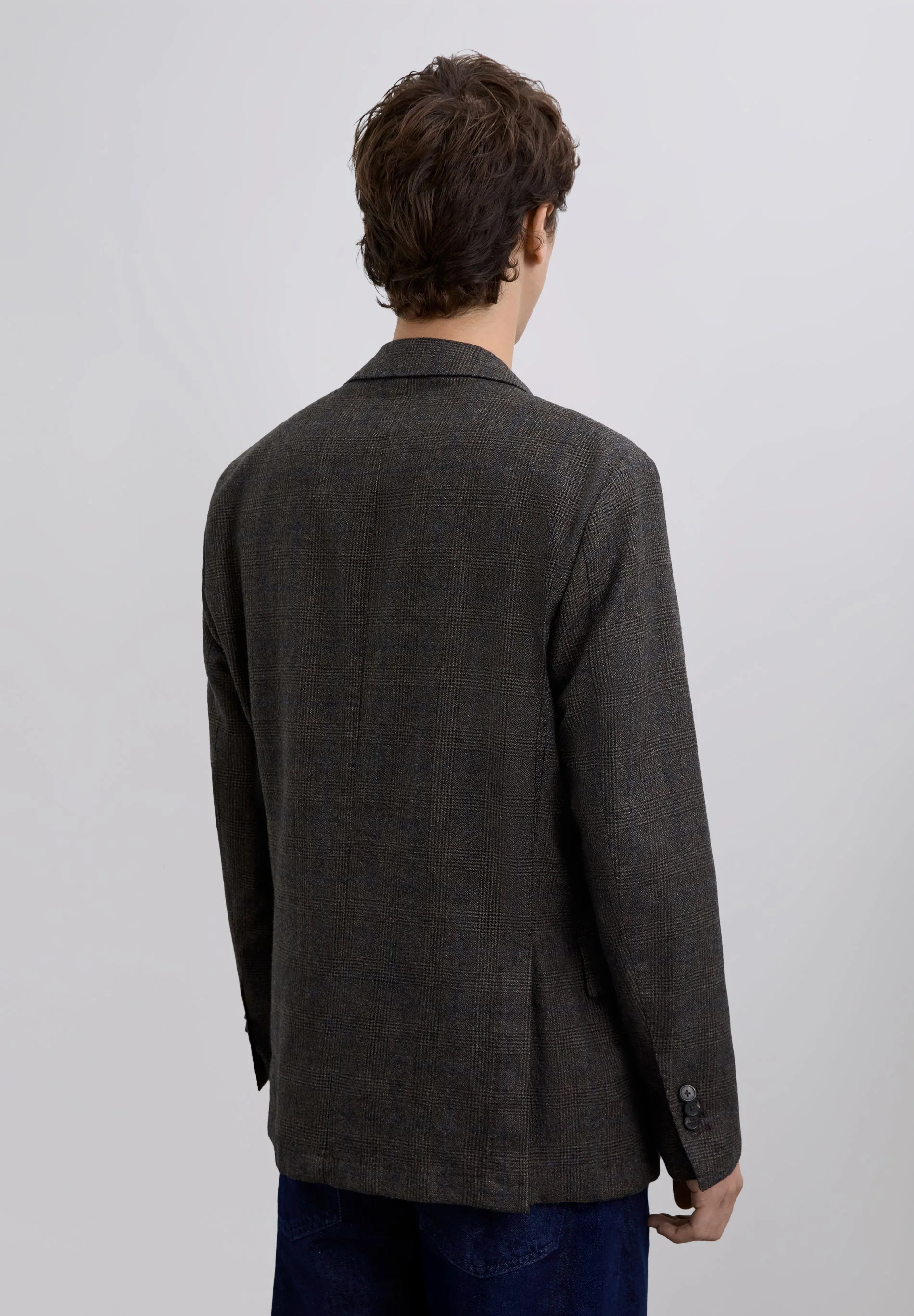 CHECKED WOOL BLAZER - Image 6