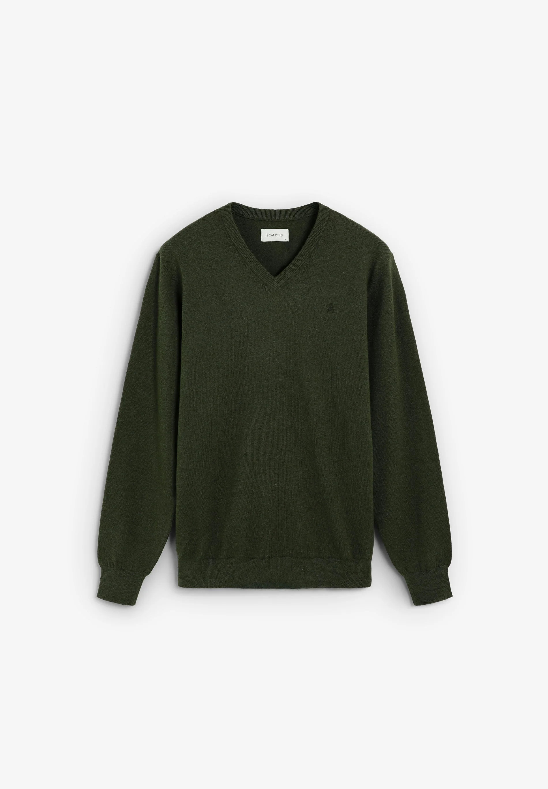 V-NECK SWEATER WITH CASHMERE - Image 6